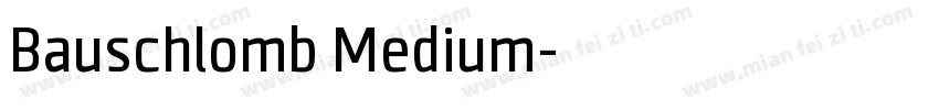 Bauschlomb Medium字体转换